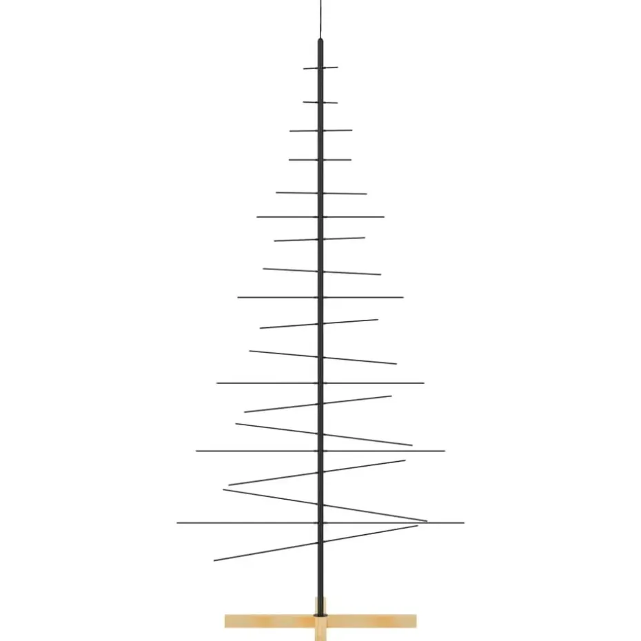 vidaXL - Metalen Kerstboom - Zwart - 180 cm