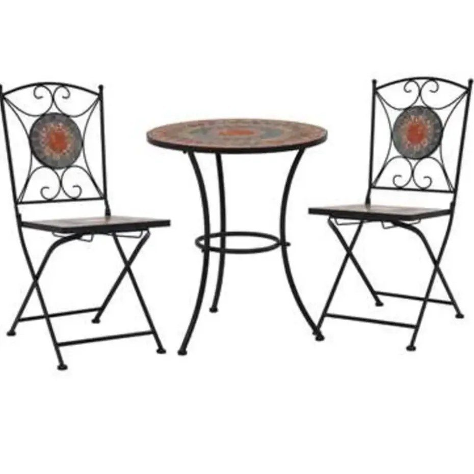 vidaXL - Mozaïek Bistroset - Oranje - Keramiek