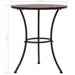 vidaXL - Mozaïek Bistroset - Oranje - Keramiek