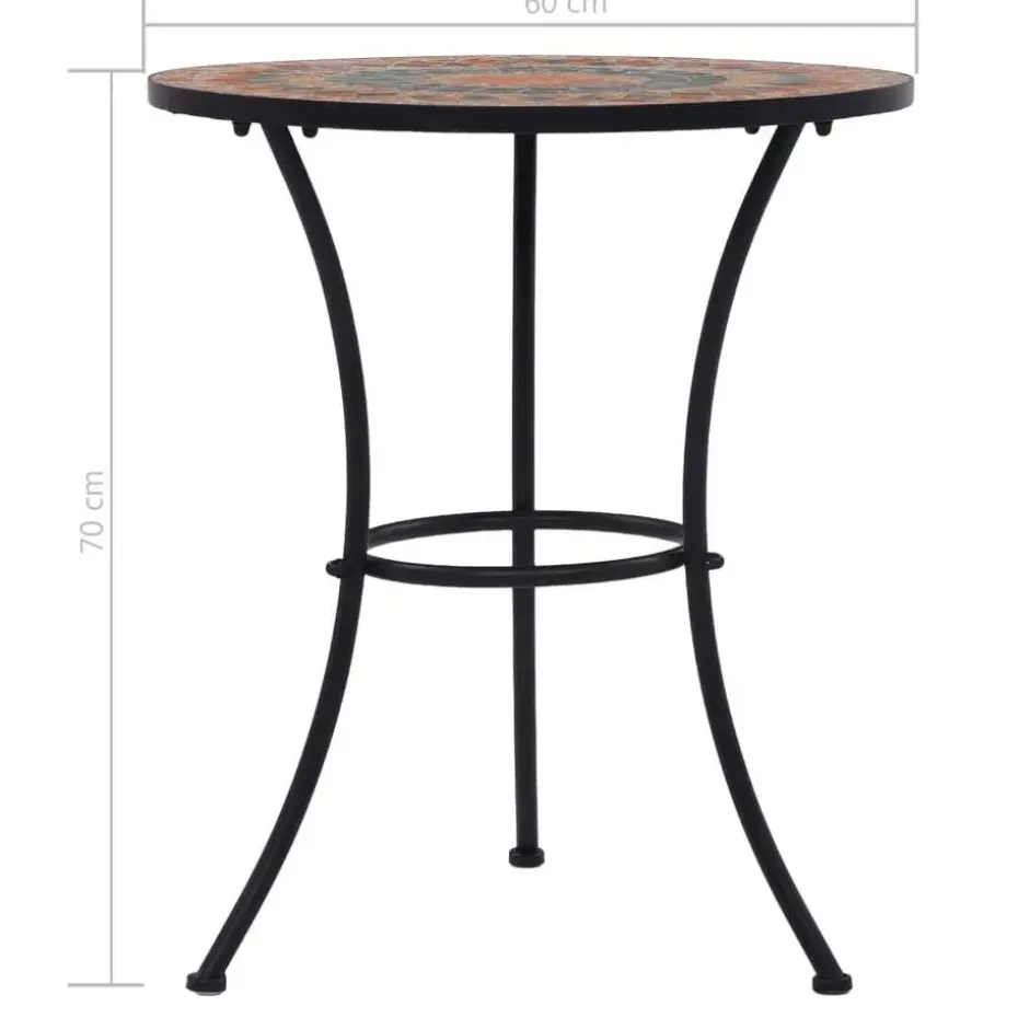 vidaXL - Mozaïek Bistroset - Oranje - Keramiek