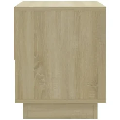 vidaXL - Nachtkastje - Beige - Bewerkt hout