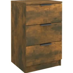 vidaXL - Nachtkastje - Bruin - Bewerkt hout - 2 stuks