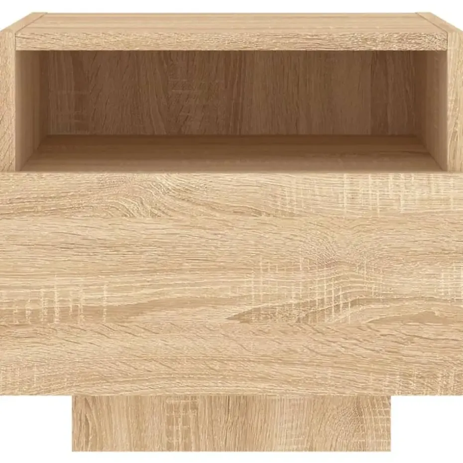 vidaXL - Nachtkastje - Bruin - Bewerkt hout - 2 stuks
