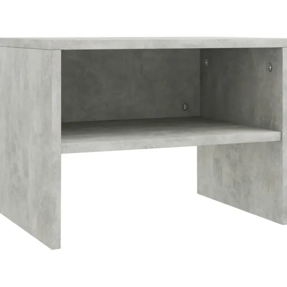 vidaXL - Nachtkastje - Grijs - Bewerkt hout - 2 stuks