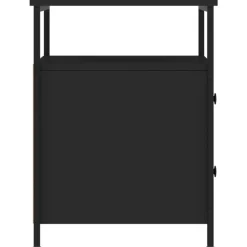 vidaXL - Nachtkastje - Zwart - Bewerkt hout - 2 stuks