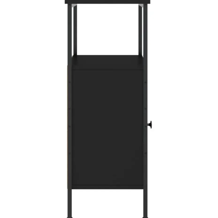 vidaXL - Nachtkastje - Zwart - Bewerkt hout - 2 stuks