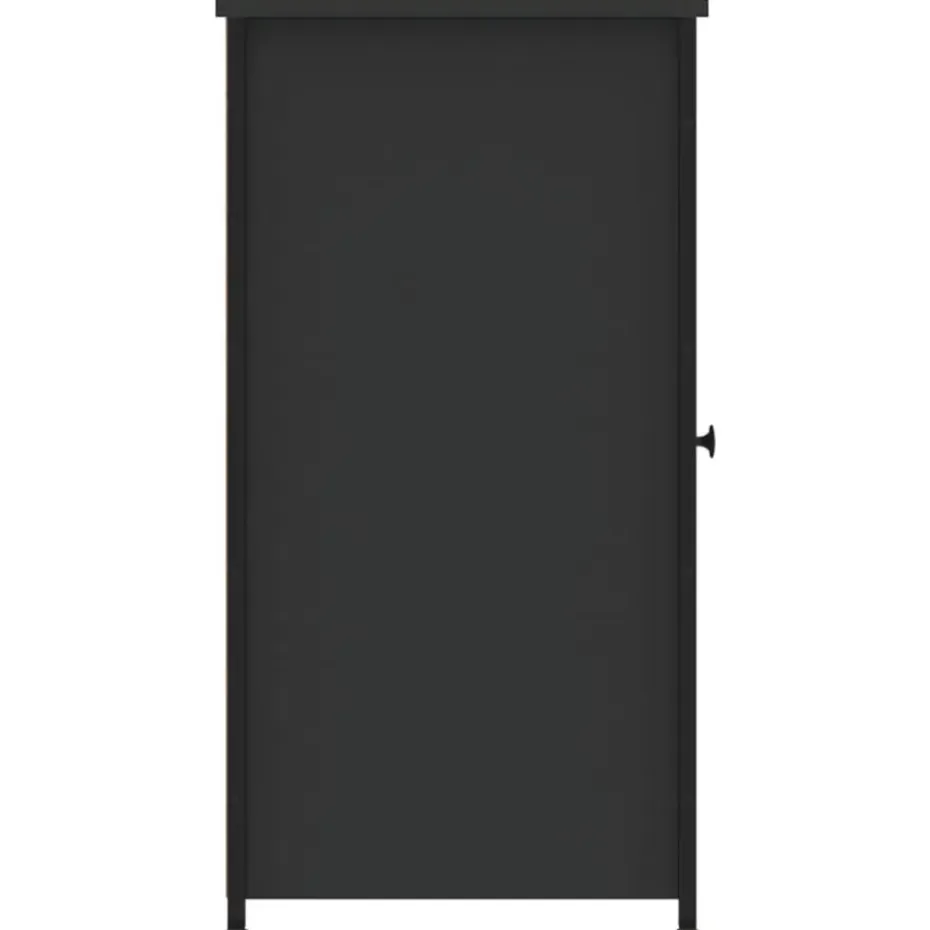 vidaXL - Nachtkastje - Zwart - Bewerkt hout - 2 stuks