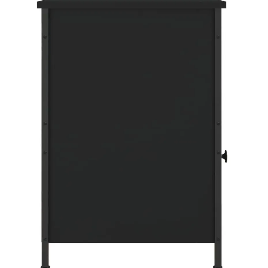 vidaXL - Nachtkastjes - Zwart - Bewerkt hout - 40 x 42 x 60 cm - 2 stuks