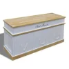 vidaXL - Opbergbank - Wit - Hout