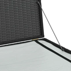 vidaXL - Opbergcontainer Voor Buiten - Zwart - Poly rattan