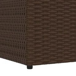 vidaXL - Opbergcontainer Voor Buiten - Bruin - Poly rattan
