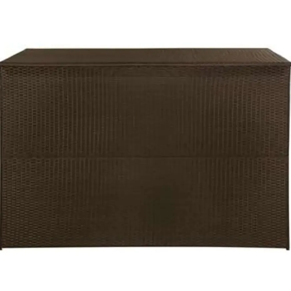 vidaXL - Opbergcontainer Voor Buiten - Bruin - Poly rattan