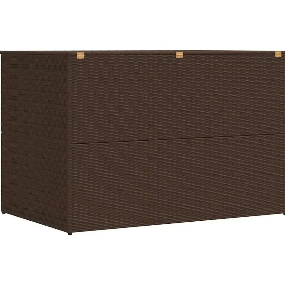 vidaXL - Opbergcontainer Voor Buiten - Bruin - Poly rattan
