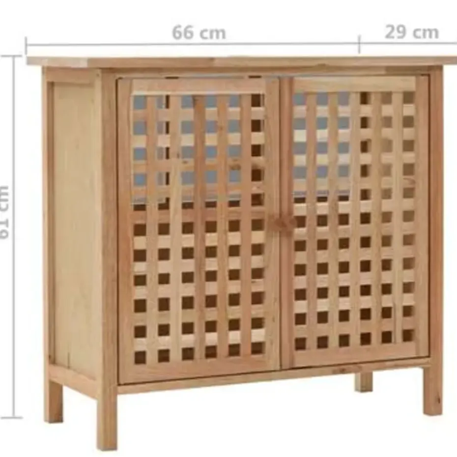 vidaXL - Opbergkast - Beige - Hout