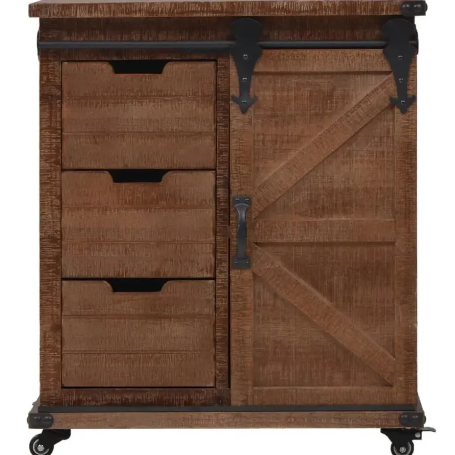 vidaXL - Opbergkast - Bruin - Hout