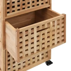 vidaXL - Opbergkastje - Bruin - Hout