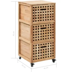 vidaXL - Opbergkastje - Bruin - Hout