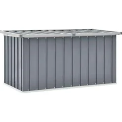 vidaXL - Opslagkist - Grijs - Staal - 129 x 67 x 65 cm