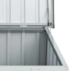 vidaXL - Opslagkist - Grijs - Staal - 129 x 67 x 65 cm