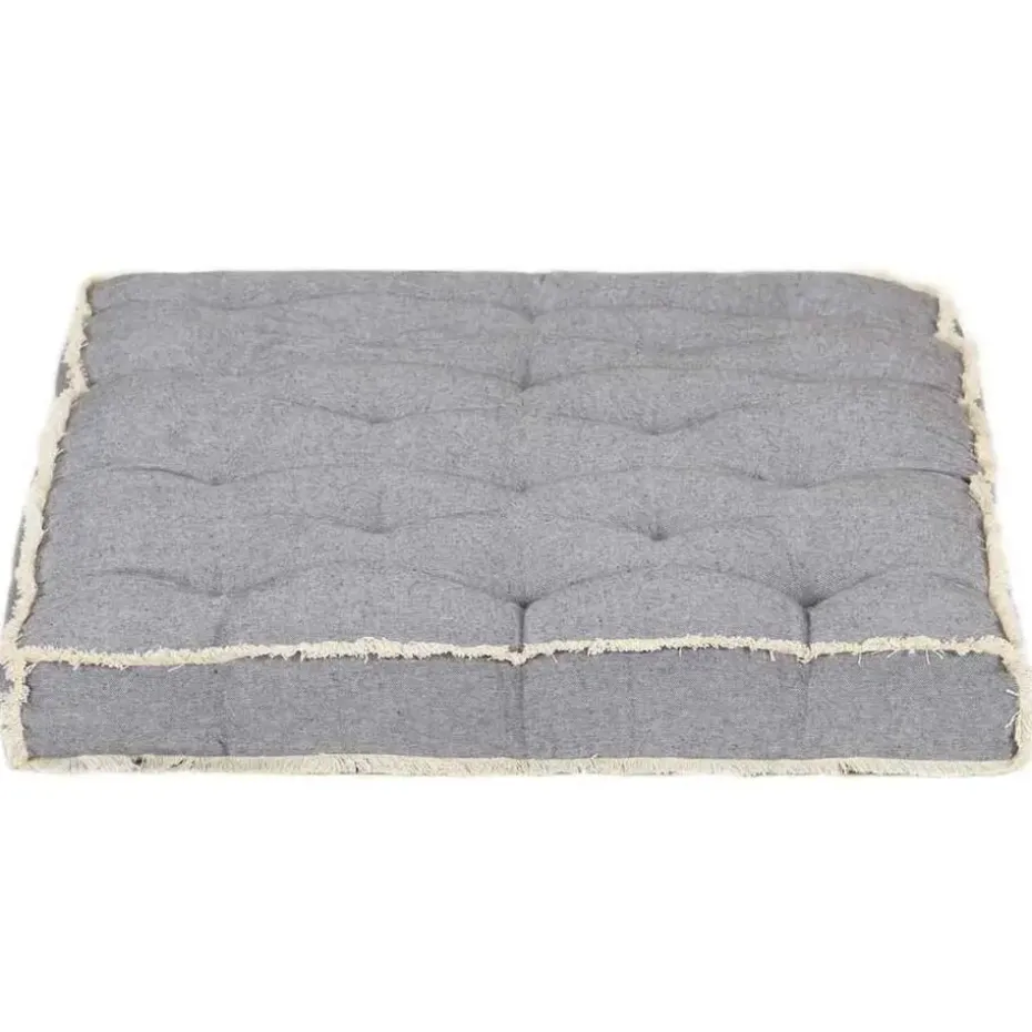 vidaXL - Pallet Bankkussen - Antraciet - Katoen