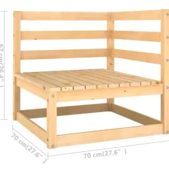 vidaXL - Palletbank - Antraciet - Grenenhout