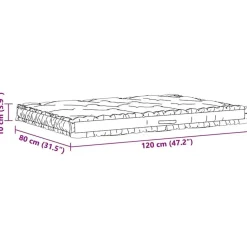 vidaXL - Palletkussen - Beige - Katoen