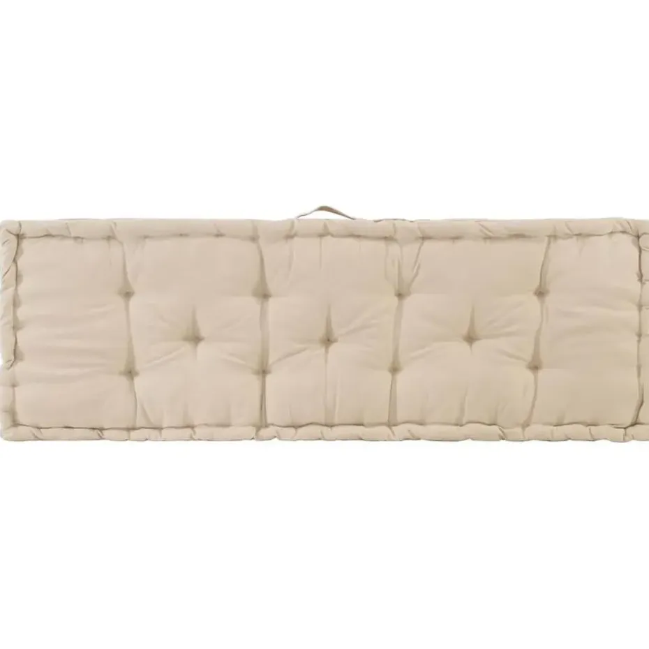 vidaXL - Palletkussen - Beige - Katoen