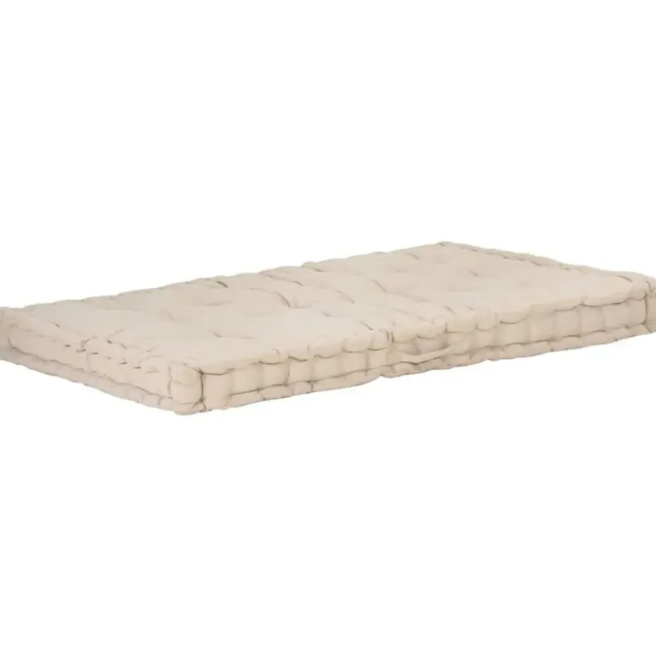 vidaXL - Palletkussen - Beige - Katoen