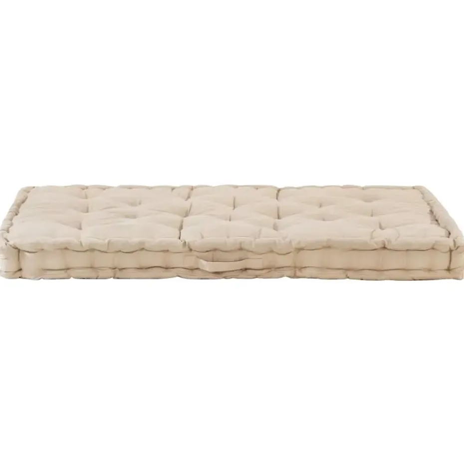 vidaXL - Palletkussen - Beige - Katoen
