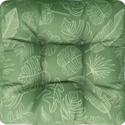 vidaXL - Palletkussen - Groen - Stof - 60 x 60 x 12 cm