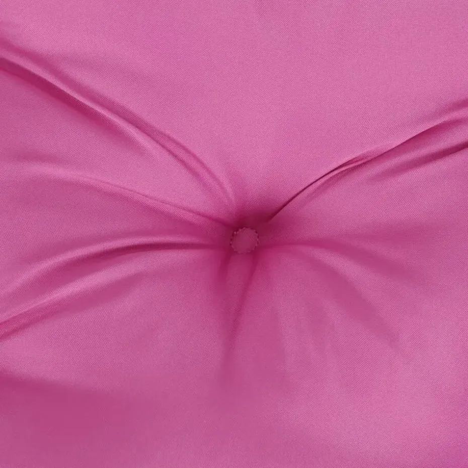 vidaXL - Palletkussen - Roze - Stof - 60 x 60 x 12 cm