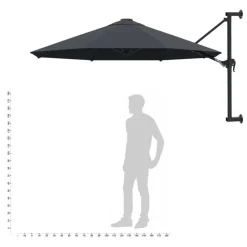vidaXL - Parasol - Antraciet