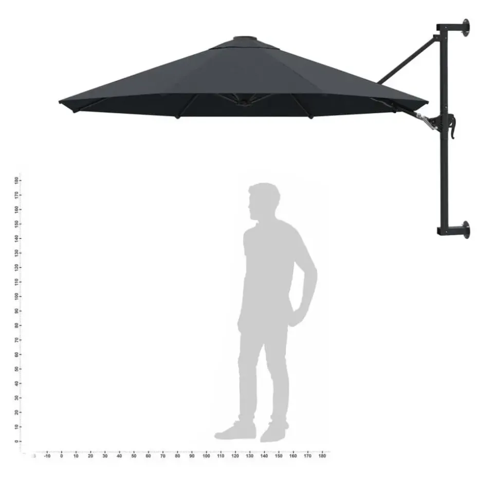 vidaXL - Parasol - Antraciet