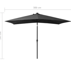 vidaXL - Parasol - Antraciet