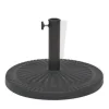 vidaXL - Parasolvoet - Zwart - Staal