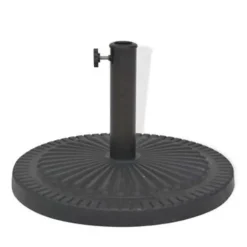 vidaXL - Parasolvoet - Zwart - Staal