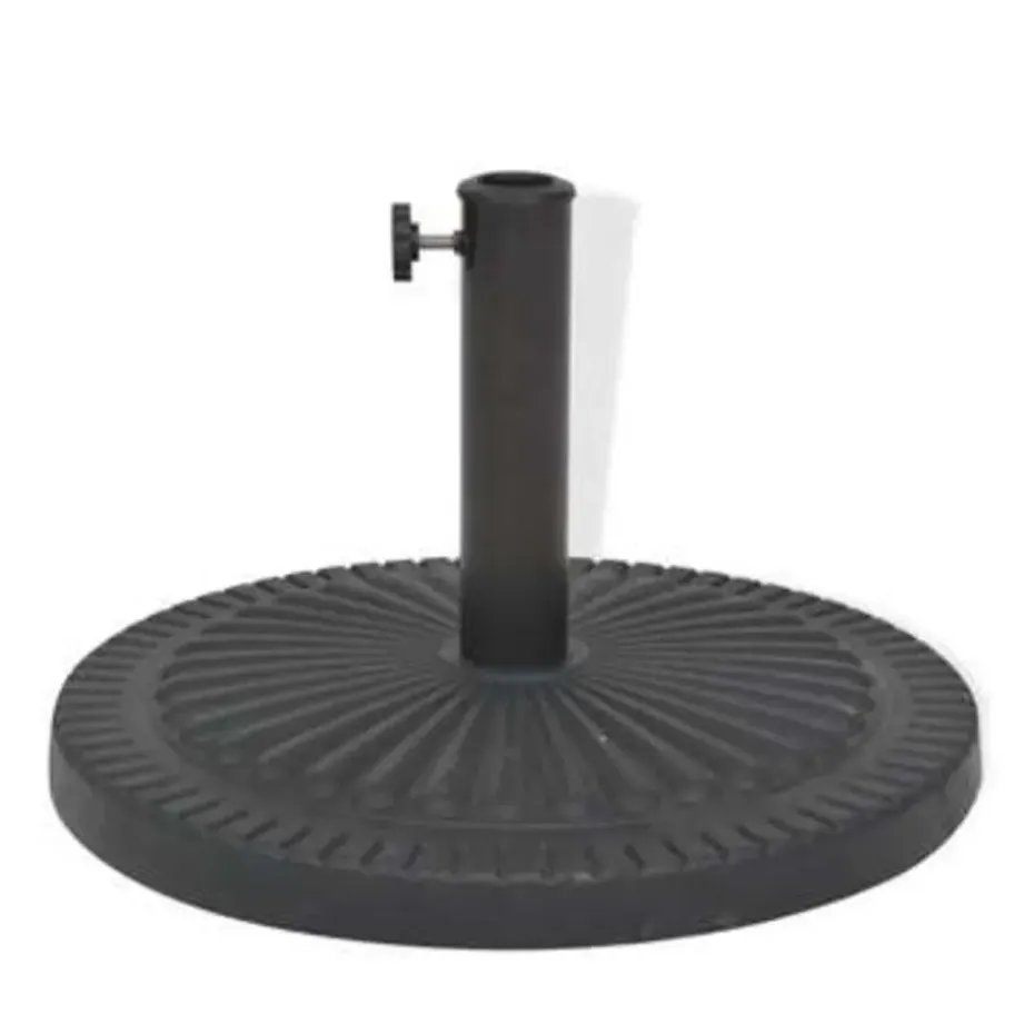 vidaXL - Parasolvoet - Zwart - Staal