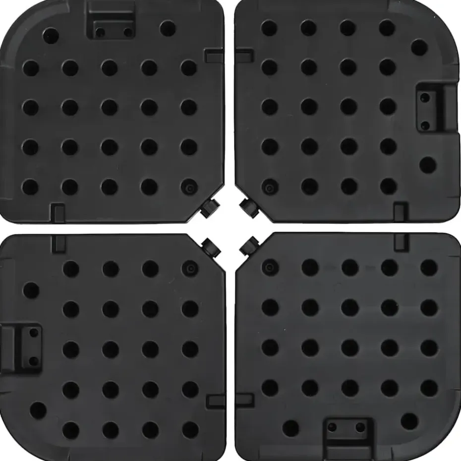 vidaXL - Parasolvoet - Zwart - Kunststof