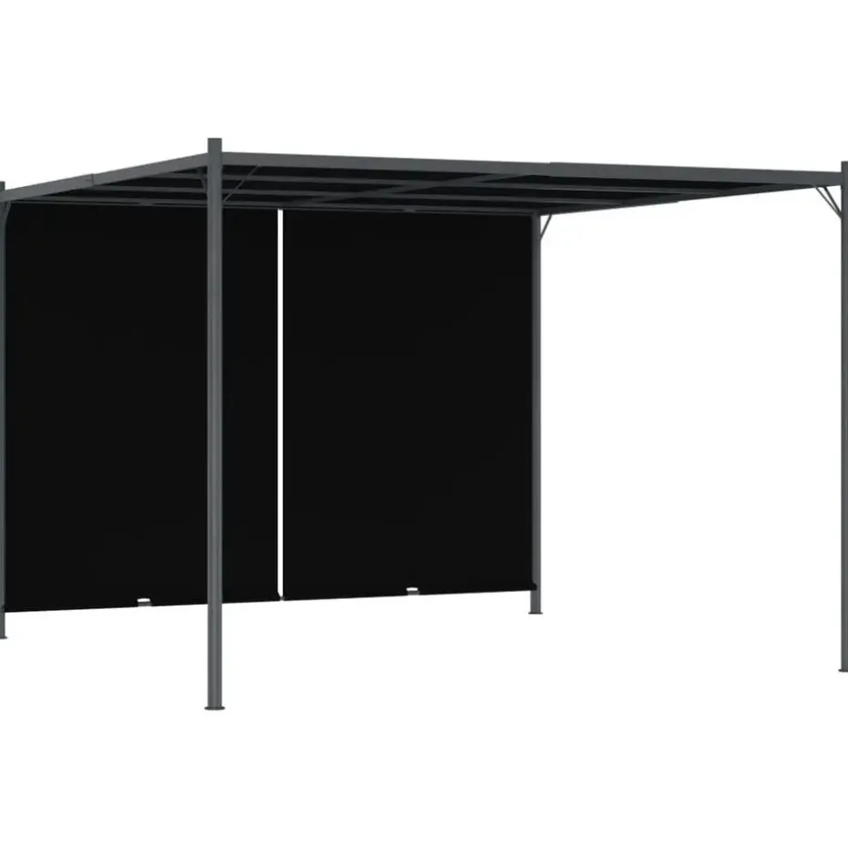 vidaXL - Pergola - Antraciet - Staal