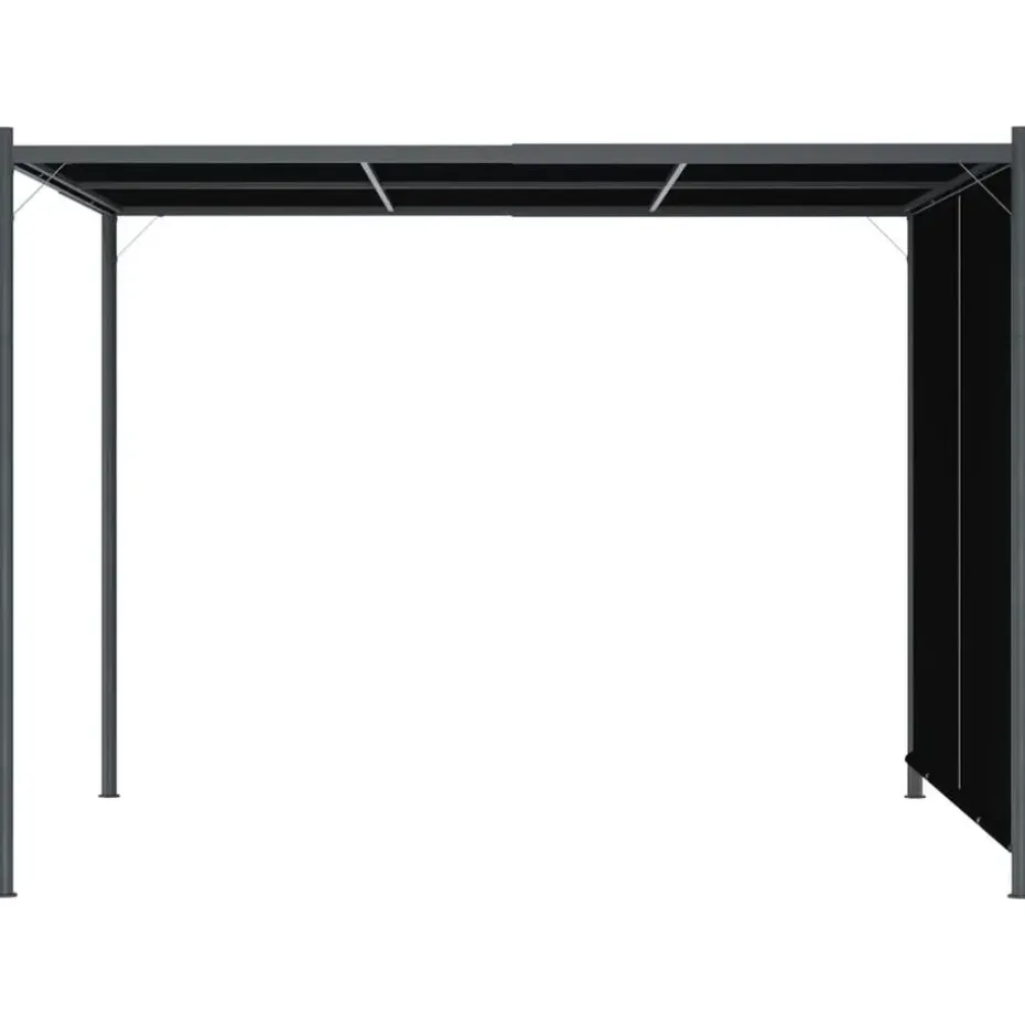 vidaXL - Pergola - Antraciet - Staal