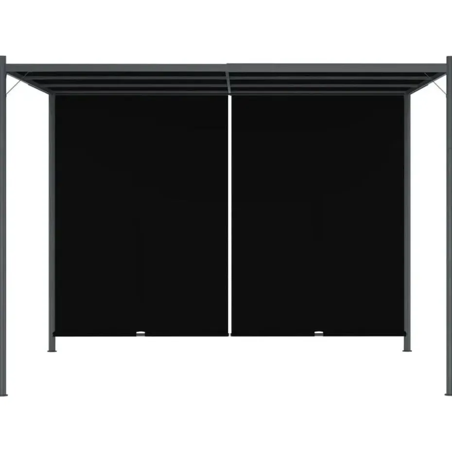 vidaXL - Pergola - Antraciet - Staal