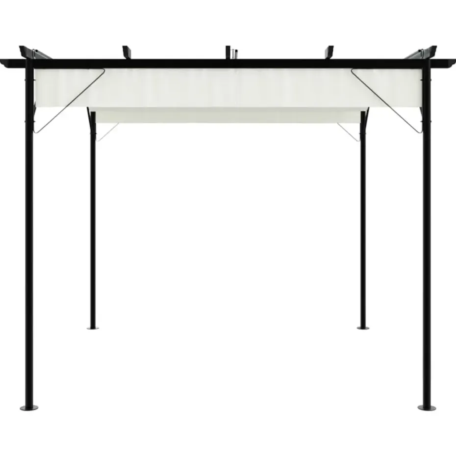 vidaXL - Pergola - Crème - Staal