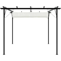 vidaXL - Pergola - Crème - Staal