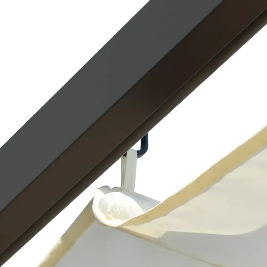 vidaXL - Pergola - Crème - Staal