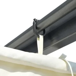 vidaXL - Pergola - Crème - Staal