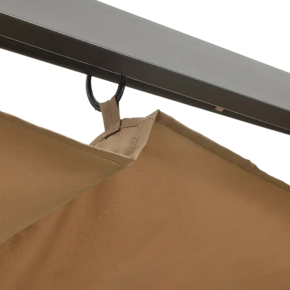 vidaXL - Pergola - Taupe - Staal