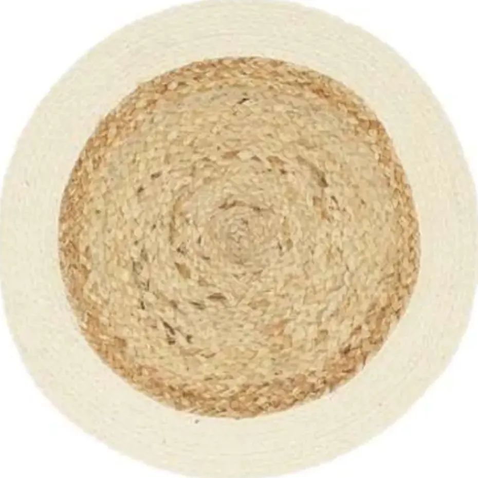 vidaXL - Placemat - Bruin - Katoen - 6 stuks