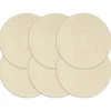 vidaXL - Placemat - Bruin - Katoen - 6 stuks