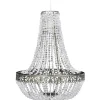 vidaXL - Plafondlamp - Transparent - Staal - 36.5 x 46 cm