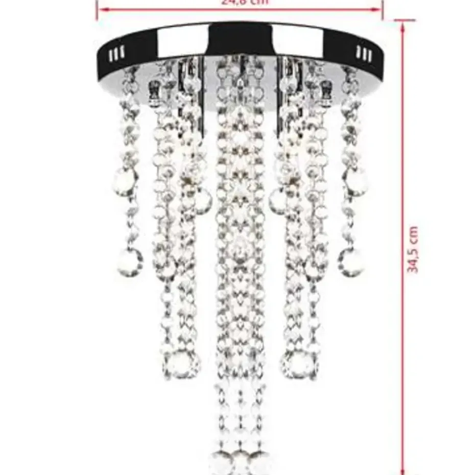 vidaXL - Plafondlamp - Wit - Metaal